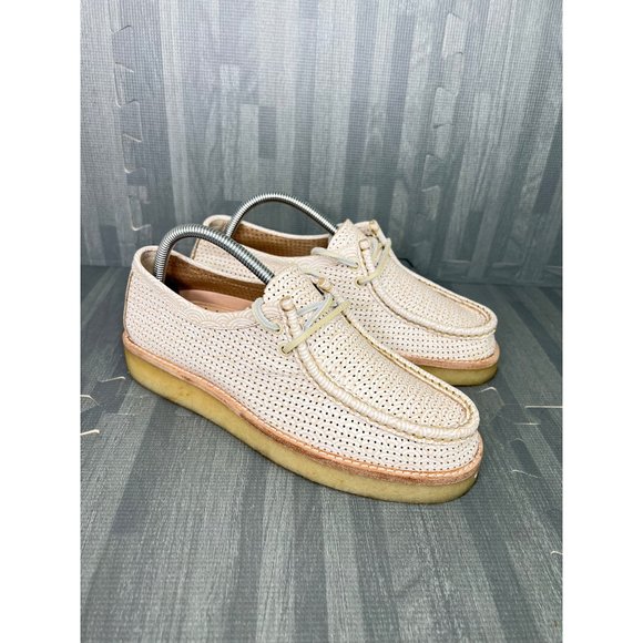 Wallabes Mens Size 7.5 Sperry Cloud Captains Wave Textured Tan main image 6
